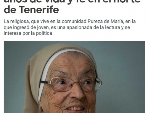 Madre Contreras cumple 105 años de vida y fe en el norte de Tenerife